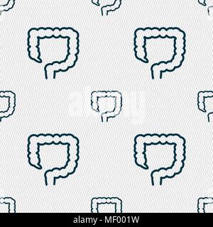 Dickdarm unterzeichnen. Nahtlose Muster mit geometrischen Struktur. Vector Illustration Stock Vektor