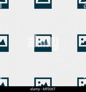 Datei jpg Symbol unterzeichnen. Nahtlose Muster mit geometrischen Struktur. Vector Illustration Stock Vektor