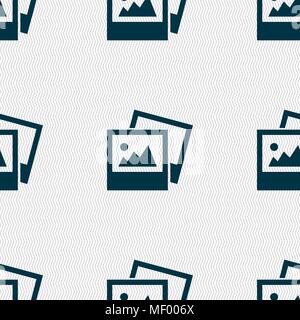 Datei jpg Symbol unterzeichnen. Nahtlose Muster mit geometrischen Struktur. Vector Illustration Stock Vektor