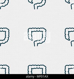 Dickdarm unterzeichnen. Nahtlose Muster mit geometrischen Struktur. Vector Illustration Stock Vektor