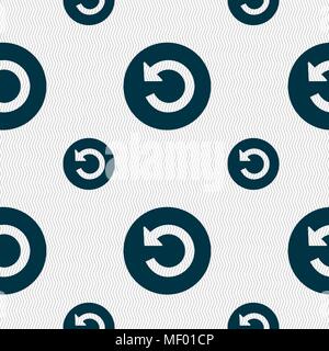 Upgrade, Pfeil, Update Symbol Zeichen. Nahtlose Muster mit geometrischen Struktur. Vektor Stock Vektor