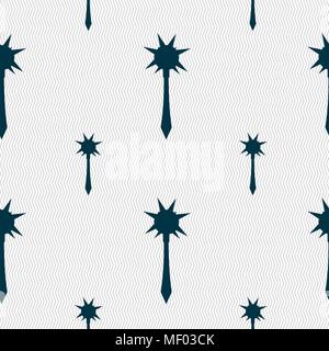 Mace Symbol unterzeichnen. Nahtlose Muster mit geometrischen Struktur. Vector Illustration Stock Vektor