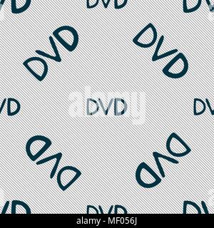 Dvd-Symbol. Nahtlose Muster mit geometrischen Struktur. Vector Illustration Stock Vektor