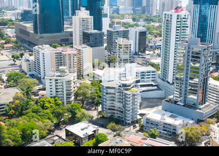 Die moderne Skyline der Stadt Antenne, Panama City Stockfoto