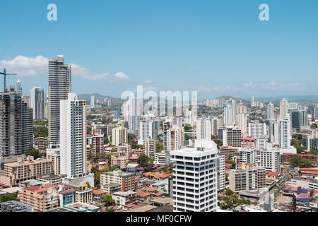 Skyscraper City Skyline - Luftbild von Panama City - Stockfoto