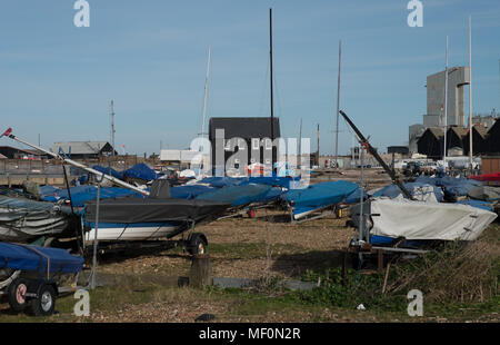 Asphalt Werk Hafen Whitstable Kent Stockfoto