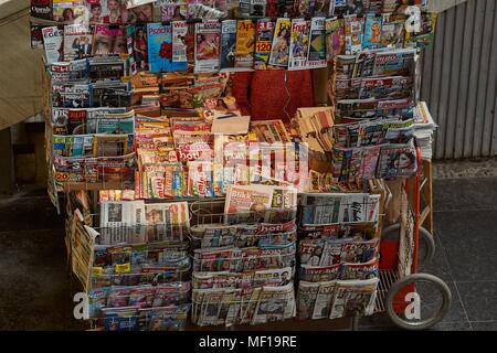 Kiosk auf der Straße Stockfoto