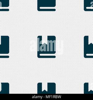 Symbol für Lesezeichen. Nahtlose Muster mit geometrischen Struktur. Vector Illustration Stock Vektor