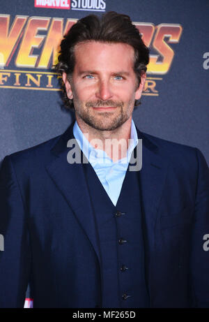 Los Angeles, Kalifornien, USA. 23. April 2018. Bradley Cooper 062 besucht die Premiere von Disney und Marvel "Avengers: Infinity Krieg" am 23. April 2018 in Los Angeles, Kalifornien. Credit: Tsuni/USA/Alamy leben Nachrichten Stockfoto