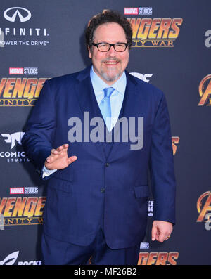 Los Angeles, Kalifornien, USA. 23. April 2018. Jon Favreau 076 besucht die Premiere von Disney und Marvel "Avengers: Infinity Krieg" am 23. April 2018 in Los Angeles, Kalifornien. Credit: Tsuni/USA/Alamy leben Nachrichten Stockfoto