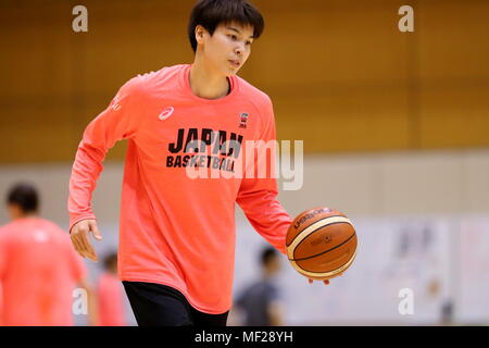 Ajinomoto National Training Center, Tokyo, Japan. 24 Apr, 2018. Ramu Tokashiki (JPN), 24. April 2018 - Basketball: Japans Frauen Nationalteam Trainingslager für den Asian Games 2018 und der FIBA Basketball der Frauen-WM 2018 an Ajinomoto National Training Center, Tokyo, Japan. Credit: Naoki Nishimura/LBA SPORT/Alamy leben Nachrichten Stockfoto