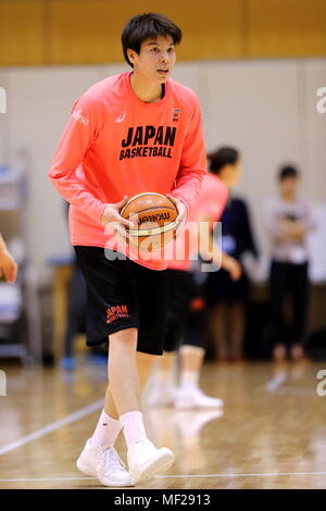 Ajinomoto National Training Center, Tokyo, Japan. 24 Apr, 2018. Ramu Tokashiki (JPN), 24. April 2018 - Basketball: Japans Frauen Nationalteam Trainingslager für den Asian Games 2018 und der FIBA Basketball der Frauen-WM 2018 an Ajinomoto National Training Center, Tokyo, Japan. Credit: Naoki Nishimura/LBA SPORT/Alamy leben Nachrichten Stockfoto