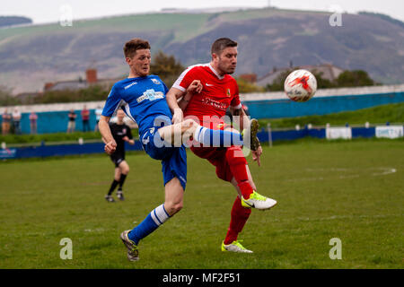 Port Talbot Stadt 1-3 Llanelli Stadt. 21/4/18. Stockfoto