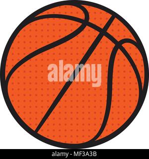 Basketball Ball. Vector Illustration. Basketball Symbol Stock Vektor