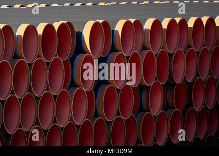 Neue gas piplines für Nord Stream Projekt Stockfoto
