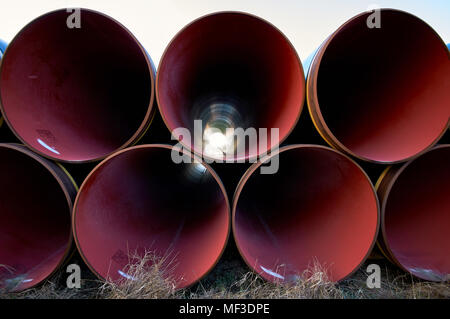 Neue gas piplines für Nord Stream Projekt Stockfoto
