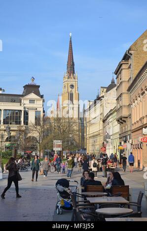 Novi Sad, die Hauptstadt der autonomen Provinz Vojvodina in Serbien Stockfoto