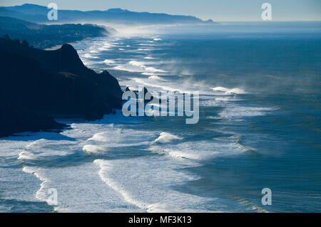 Blick auf den Salmon River Point, Cascade Kopf bewahren, Oregon Stockfoto