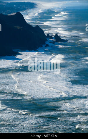 Blick auf den Salmon River Point, Cascade Kopf bewahren, Oregon Stockfoto