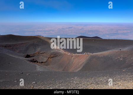 Torre del Filosofo, Vulkan Ätna, Catania, Silzilien, Italienisch, Stockfoto