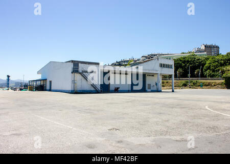 Der Hafen von Ribadeo im Eo-Mündung, in der die Grenze zwischen den Regionen von Galicien und Asturien, im Norden Spaniens Stockfoto