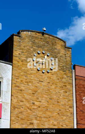 Uhr Marktplatz, Northampton, Northamptonshire, England, Großbritannien Stockfoto