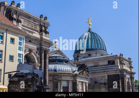 Hochschule für Bildende Künste Dresden, häufig abgekürzt HfBK Dresden oder einfach HfBK, einer beruflichen Hochschule für Bildende Künste in Dresden, Deutschland. Stockfoto