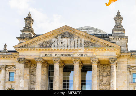 Reichstag in Berlin, Deutschland. Stockfoto