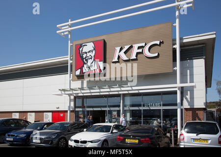 KFC an strood Retail Park, Kent Stockfoto