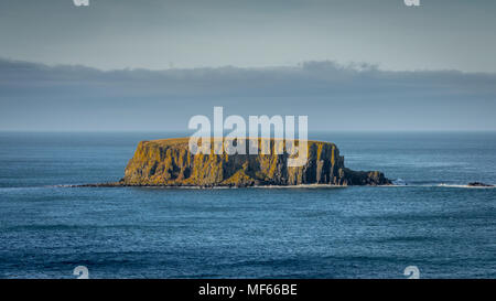 Die Sheep Island in der Nähe von Giant's Causeway, Nordirland, Großbritannien Stockfoto