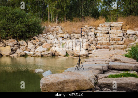 360 Grad Video Kameras gefilmt System in Produktion in das Feld bei Nahal Soreq, Israel. Stockfoto