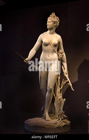 Diana 1780 von Jean Antoine Houdon 1741 - 1828 Frankreich Französisch (Diana war die Göttin der Jagd, des Mondes und der Natur in der römischen Mythologie) Stockfoto