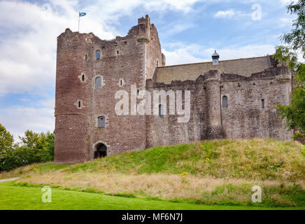 Mittelalterliche Doune Castle, Stirling Stadtteil Central Scotland, UK, berühmt für sein ein Drehort der britischen Komödie Monty Python und der Heilige Grai Stockfoto