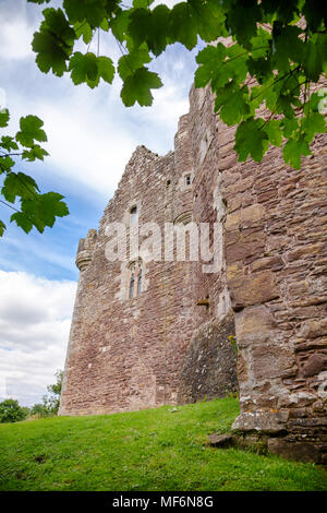 Mittelalterliche Doune Castle, Stirling Stadtteil Central Scotland, UK, berühmt für sein ein Drehort der britischen Komödie Monty Python und der Heilige Grai Stockfoto