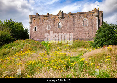 Mittelalterliche Doune Castle, Stirling Stadtteil Central Scotland, UK, berühmt für sein ein Drehort der britischen Komödie Monty Python und der Heilige Grai Stockfoto