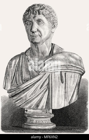 Diokletian oder Diocles, 244 - 312, Römischer Kaiser von 284 bis 305 Stockfoto