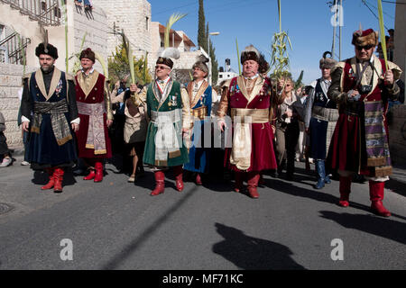 Palmsonntag in der Kirche des Heiligen Grabes, alte Stadt, Jerusalem, Israel Stockfoto