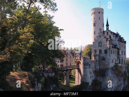 Schloss Lichtenstein, Baden-Württemberg Stockfoto