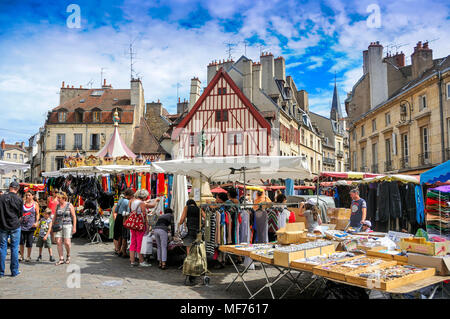 Markt in Dijon Cote d'Or, Burgund, Frankreich Stockfoto