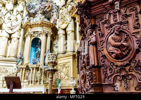 Mexiko-Stadt, Mexiko, Hispanic, historisches Zentrum, Avenida Calle Francisco Madero, Iglesia de Church of San Francisco, katholische Kirche, innen, Stockfoto