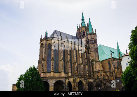 Erfurter Dom und Stiftskirche St. Maria, Erfurt, Deutschland. Martin Luther wurde in der Kathedrale im Jahre 1507 geweiht. Stockfoto