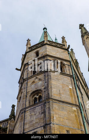 Erfurter Dom und Stiftskirche St. Maria, Erfurt, Deutschland. Martin Luther wurde in der Kathedrale im Jahre 1507 geweiht. Stockfoto