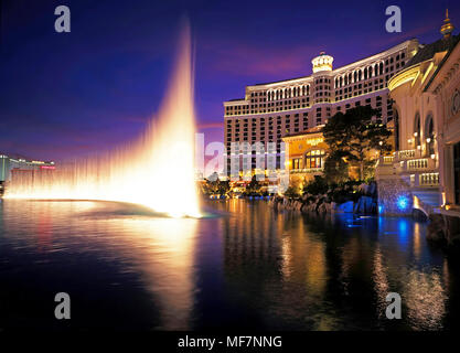 Bellagio Casino und Brunnen, Las Vegas, Nevada, USA Stockfoto