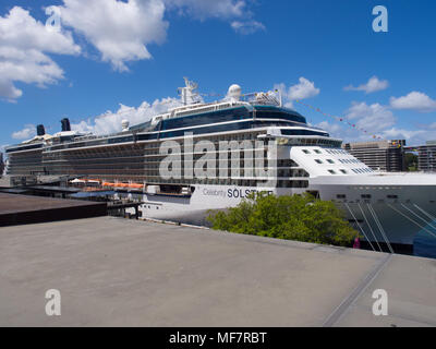 Celebrity Solstice Kreuzfahrtschiff in Sydney Stockfoto