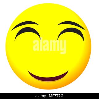 Emoji Icons mit emotionalen Gesichter Stock Vektor