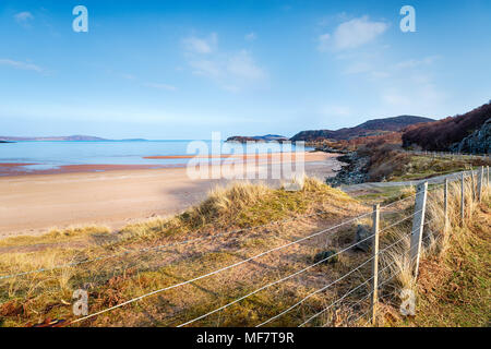 Gruinard Strand einen schönen abgelegenen Bucht liegt 12 Meilen nördlich von Poolewe, im Nordwesten von Ross und cromarty an der Westküste von Schottland und Teil Stockfoto