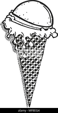 Eis - Retro Clipart Illustration Stock Vektor