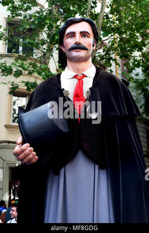 Riese, Barcelona, Spanien. Stockfoto