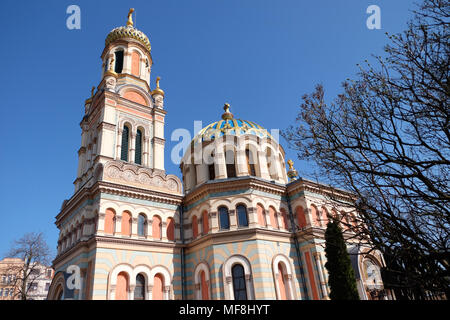 Lodz, Polen die elegante orthodoxe Alexander-Newski-Kirche im Jahre 1884 geweihten Stockfoto