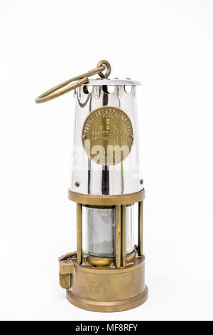 Die Davy Lampe ist ein Safety Lamp für den Einsatz in brennbaren Atmosphären. Stockfoto